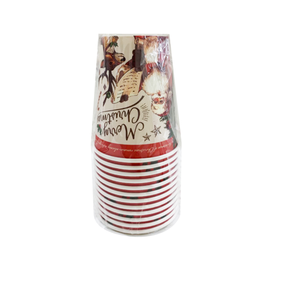 Christmas Paper Cup Vintage Style 250mk
