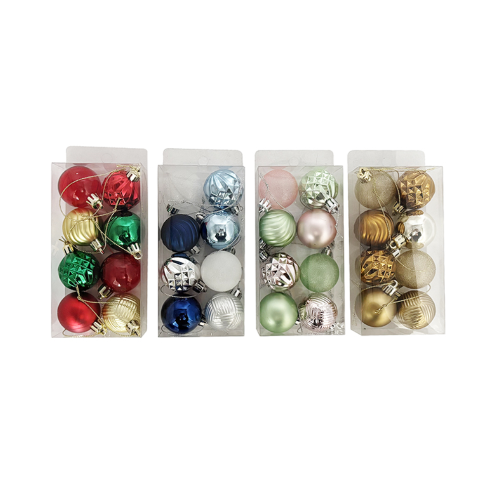 Christmas Ornament Mixed Colors 4cm