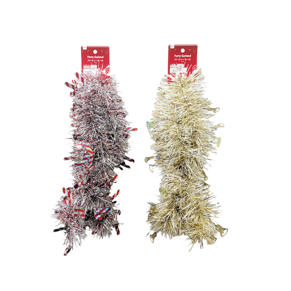 Party Garland Bell Candy Cane 1.8m