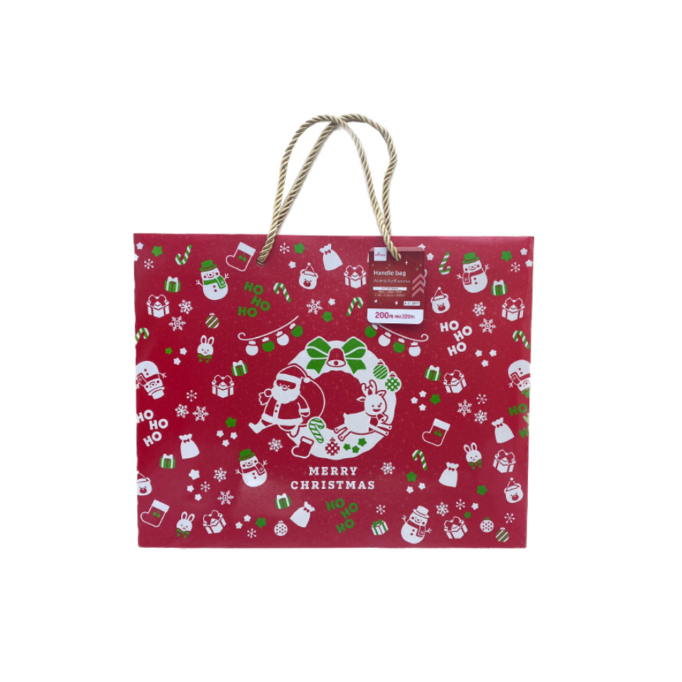 Handle Bag Christmas Mix Hologram Horizontal 35cm x 28cm x 10cm