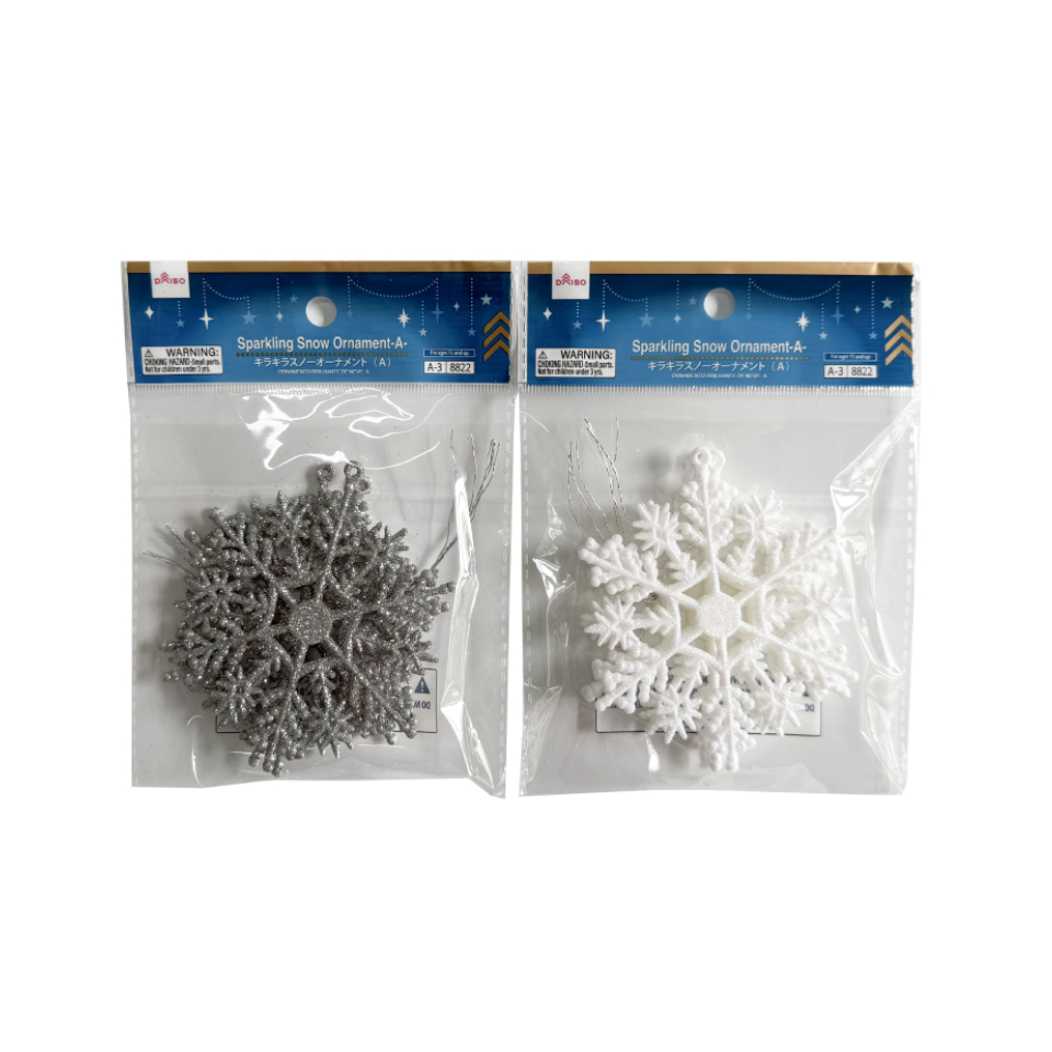 Sparkling Snow Ornament A