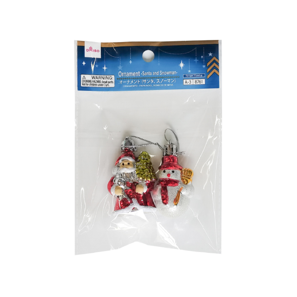 Ornament Santa and Snowman