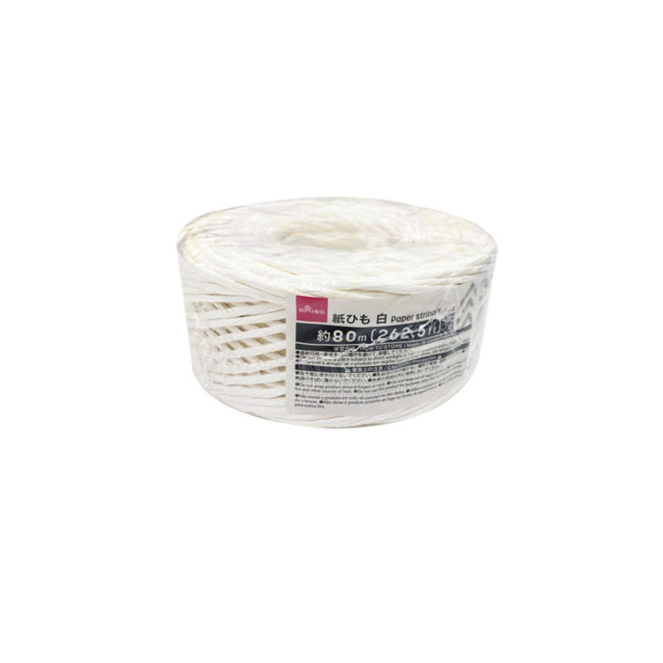 Paper String White 80m