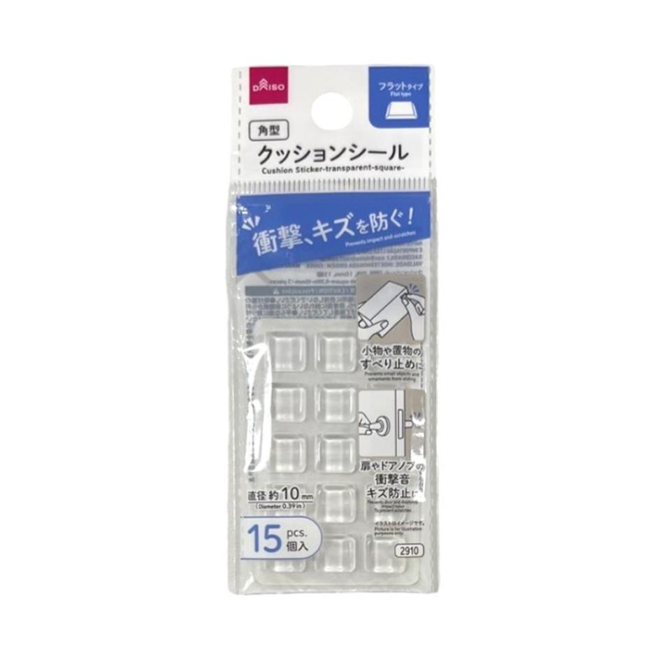 Cushion Sticker Transparent Square 10mm