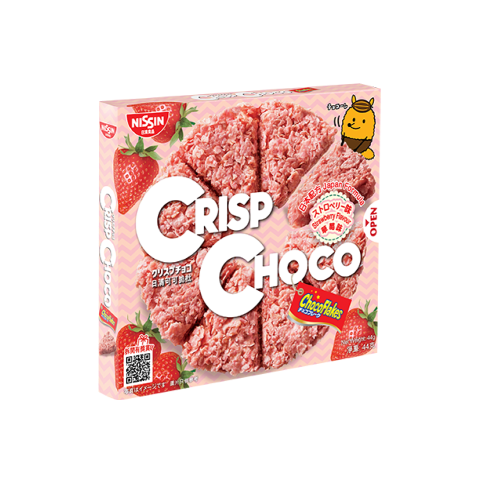 Nissin Crisp Choco Strawberry