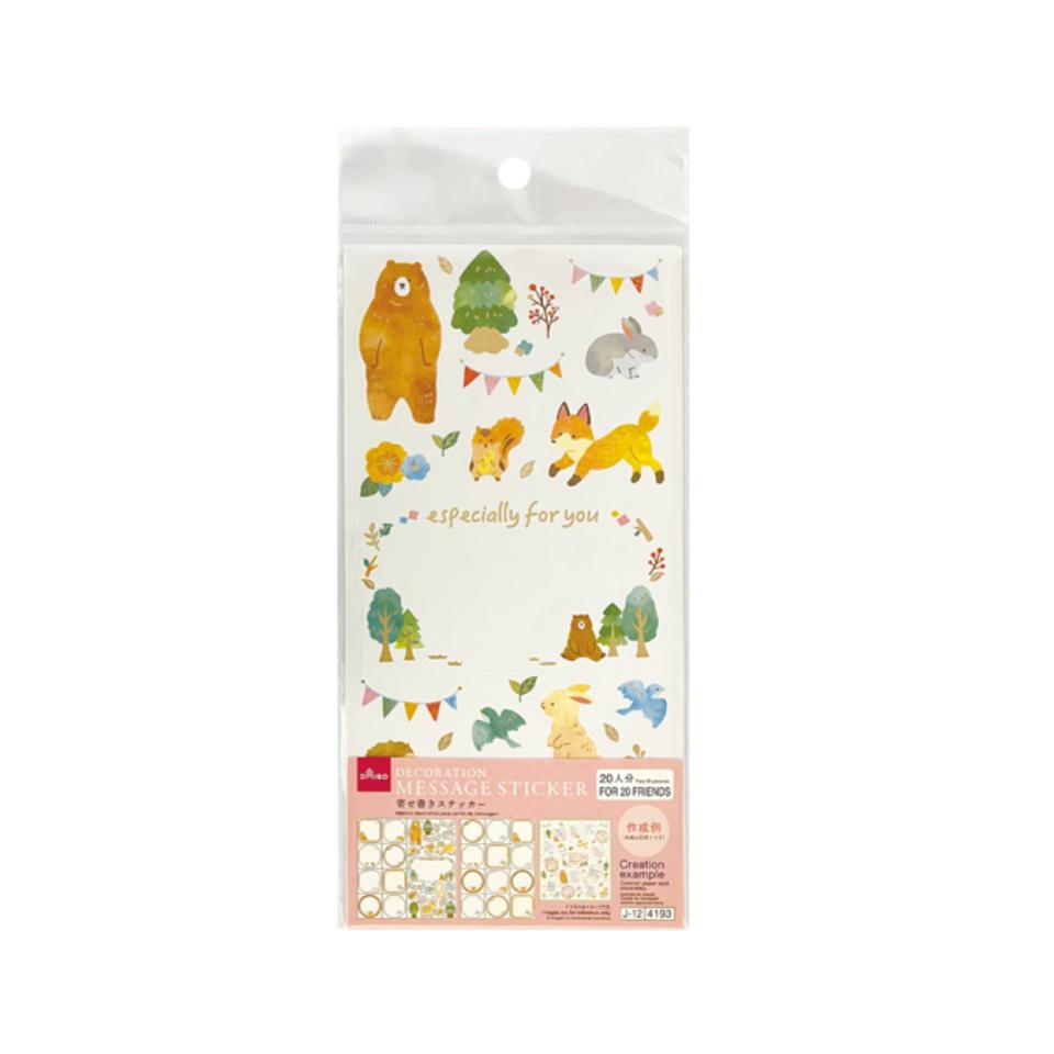 Decoration Message Sticker Animal