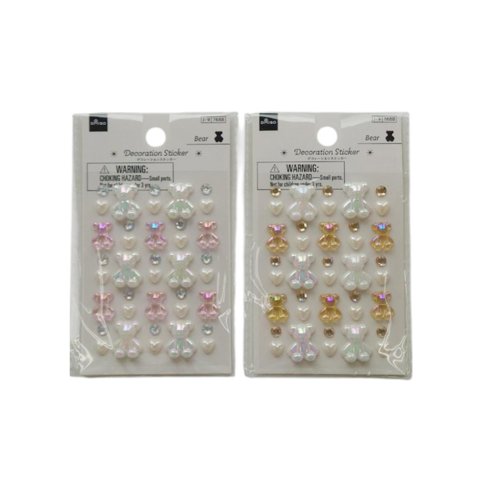 Decoration Sticker Bear Milky Color