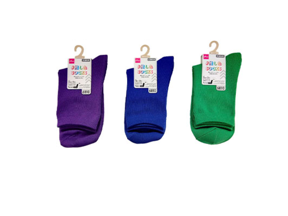 Antimicrobial/Anti Odor Socks Filament Yarn Plain/Cold Color