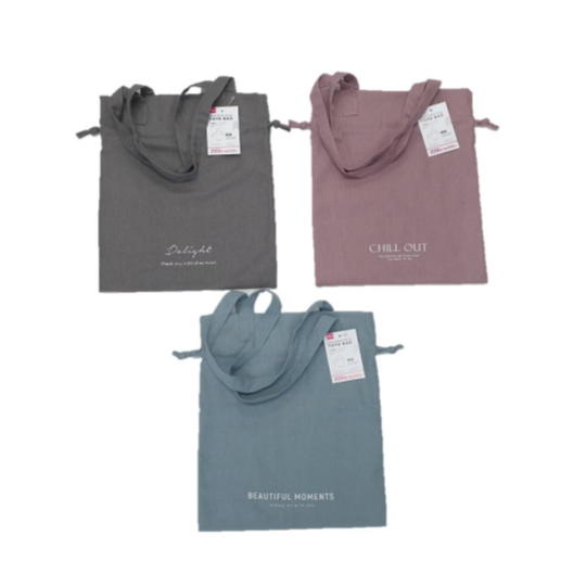 Drawstring Pouch Tote Bag 33cm x 40cm