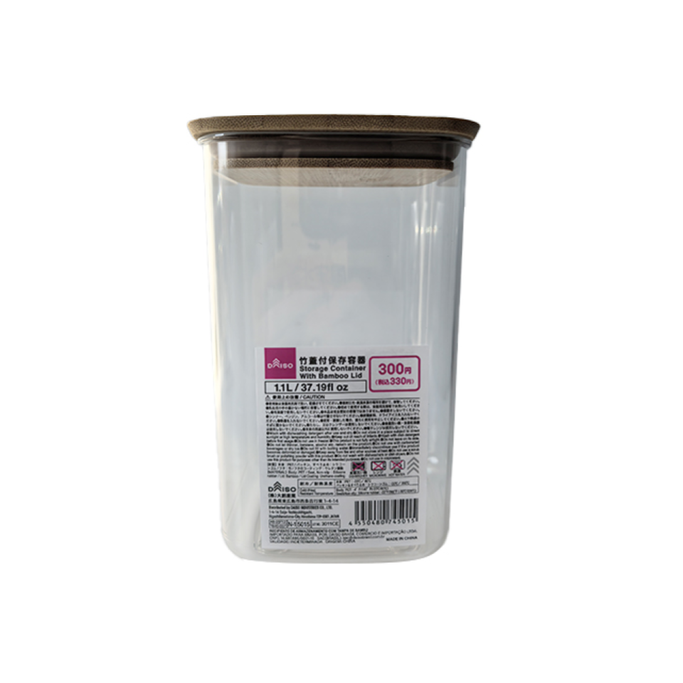 Storage Container with Bamboo Lid 1.1L