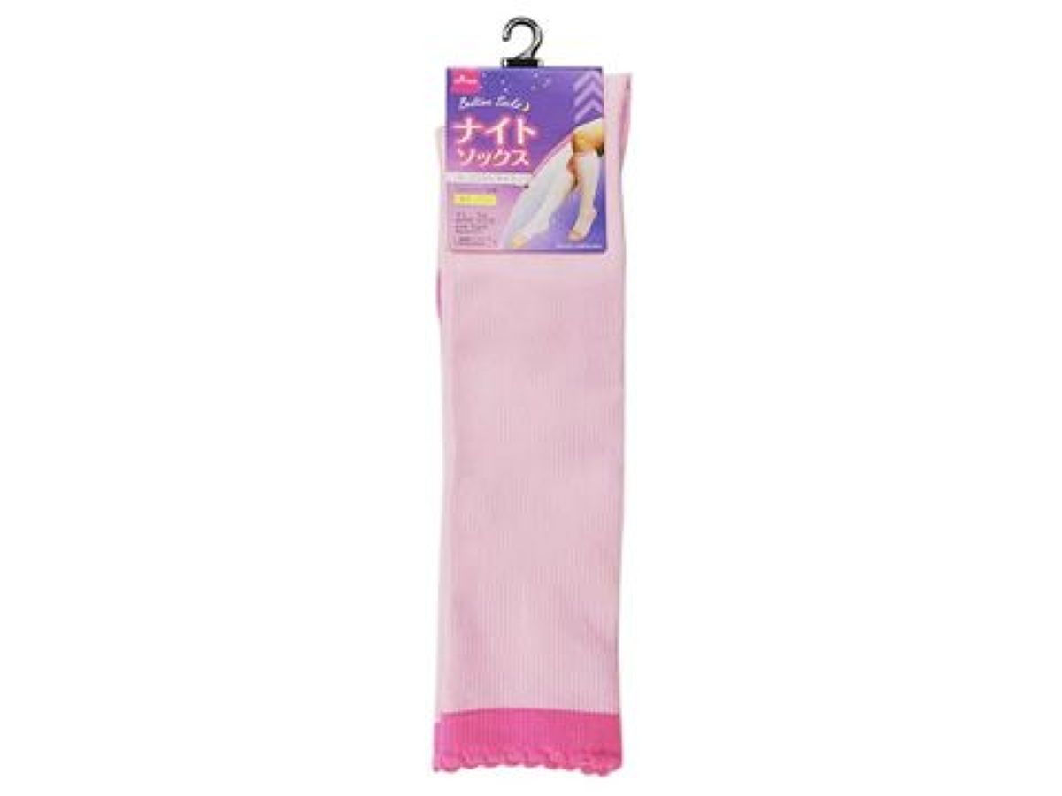 Night Socks Open Toe Type Pink