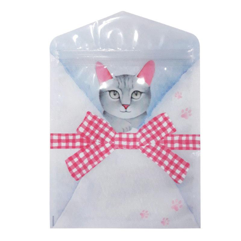 Zipper Bag (Hokkori Animal  Cat  5Sheets)