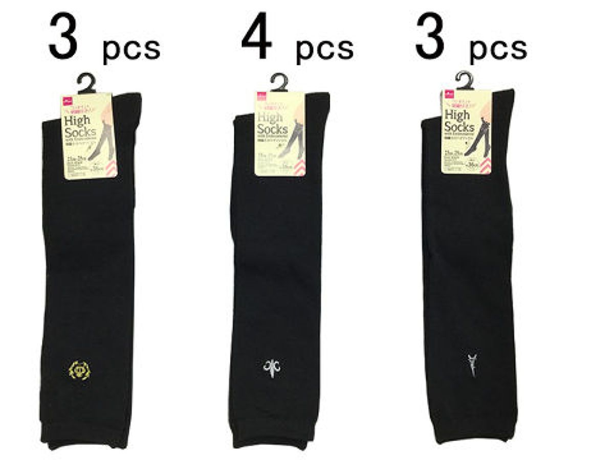High Socks  With Embroidery