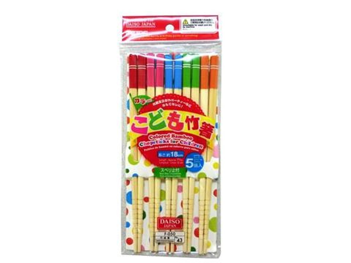 Colored Bamboo Chopsticks for Children
