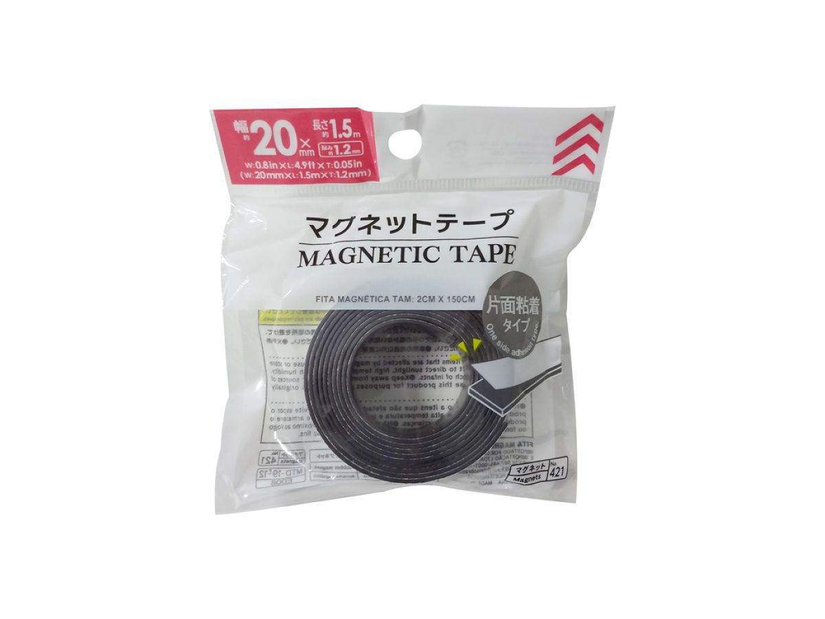 Magnetic Tape W0.8In L4.9Ft