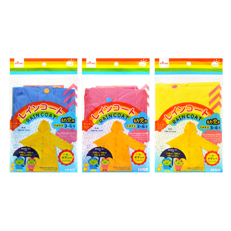 Rain Coat for Preschool Children Ages 3-6