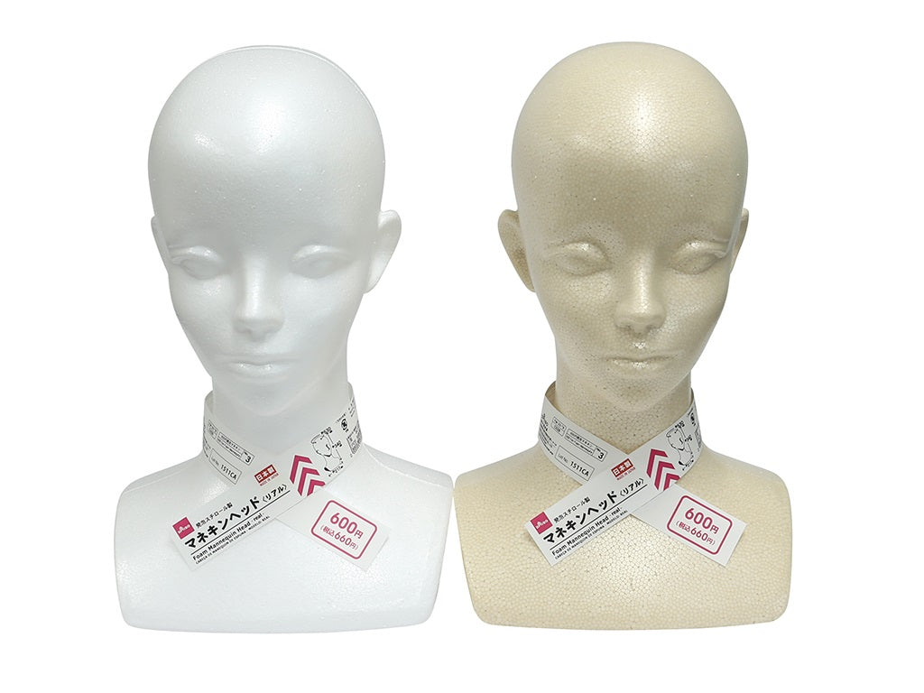 Expanded Polystyrene Mannequin Head Real