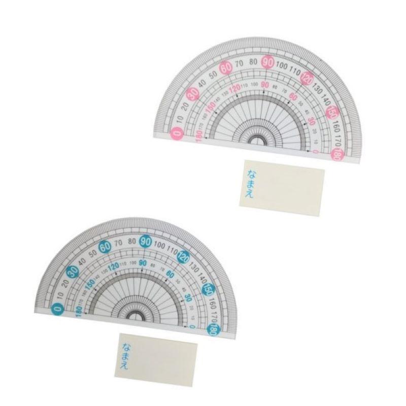 School Protractor 9Cm 3.5 1 Sheet – DAISO SINGAPORE