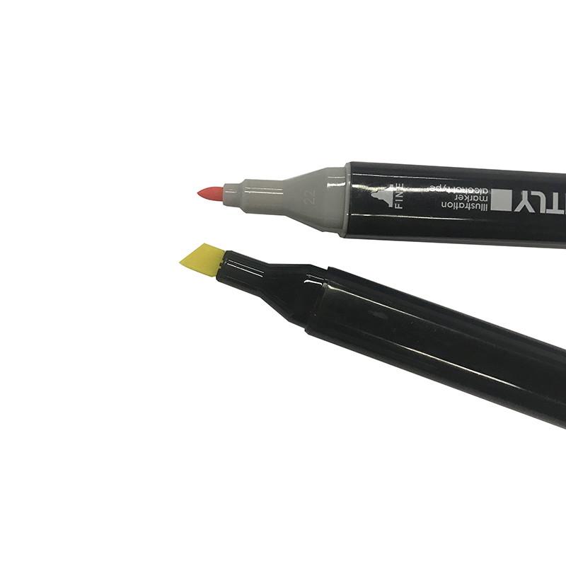 Illustration Marker-Orange-Yellow-