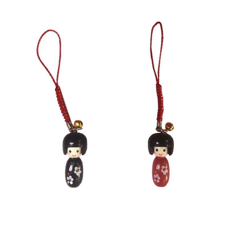 Strap -Kokeshi Doll - Bobbed Hair-