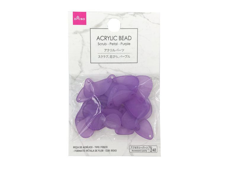 Acrylic Part Scrub Petal Purple
