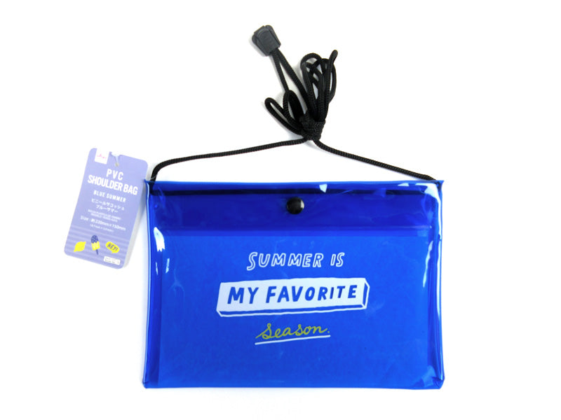 PVC Shoulder Bag  PMU  Blue Summer