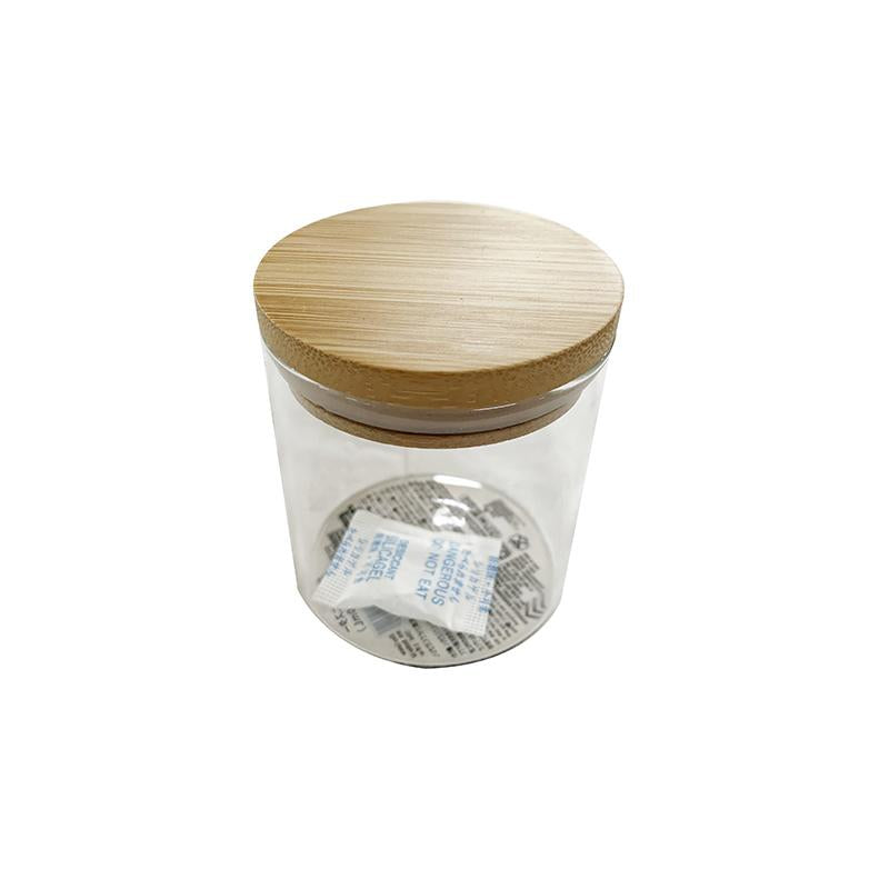 Glass Canister with Bamboo Lid 150ml