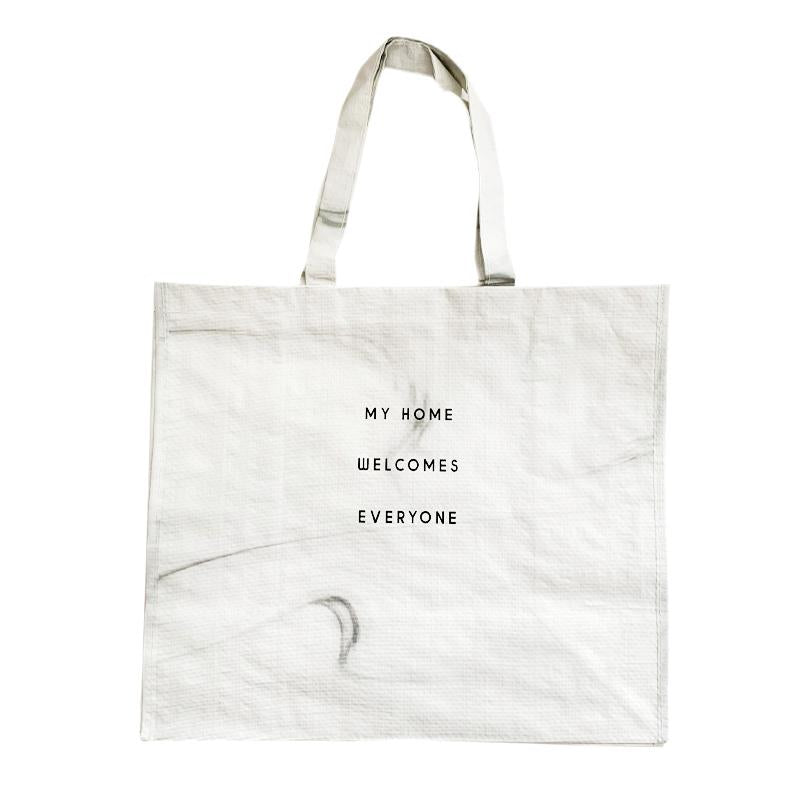 Shopping Bag - Marble Pattern - 13.8In X 15.7In X 7.9In