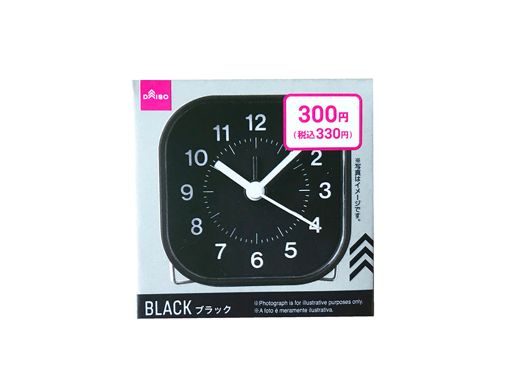 Mini Clock(Square  Black)