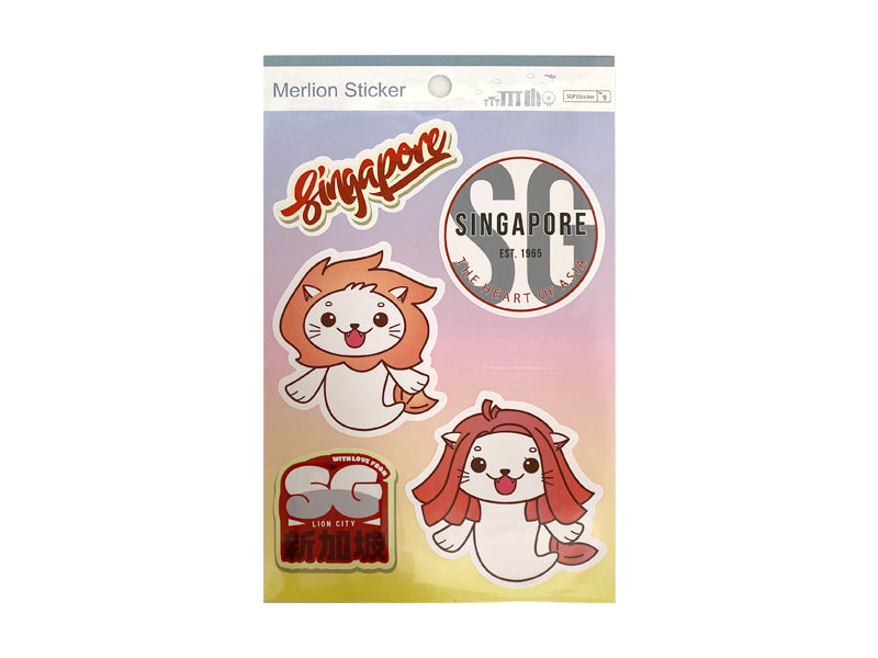 Singapore SG Merlion Sticker 3