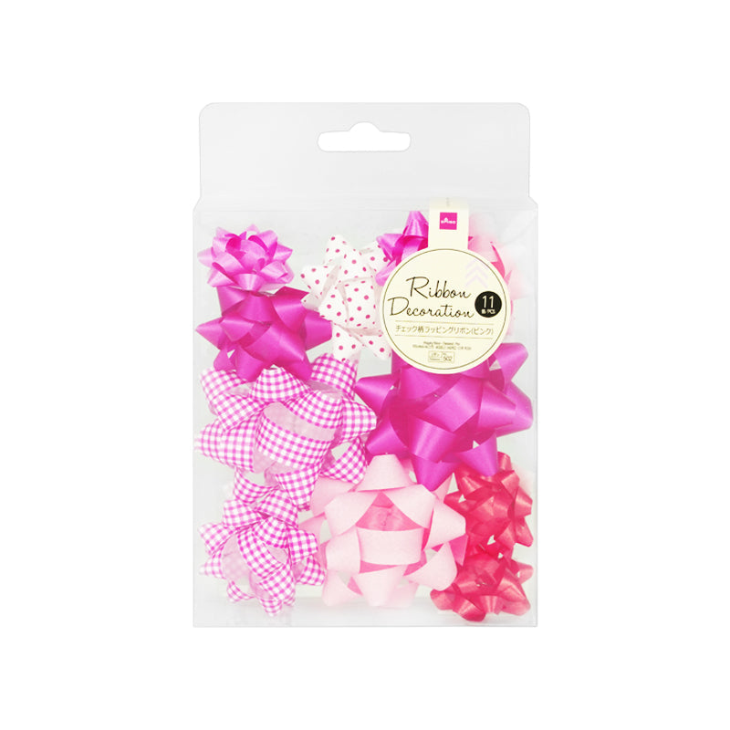 Wrapping Ribbon Checkered Pink