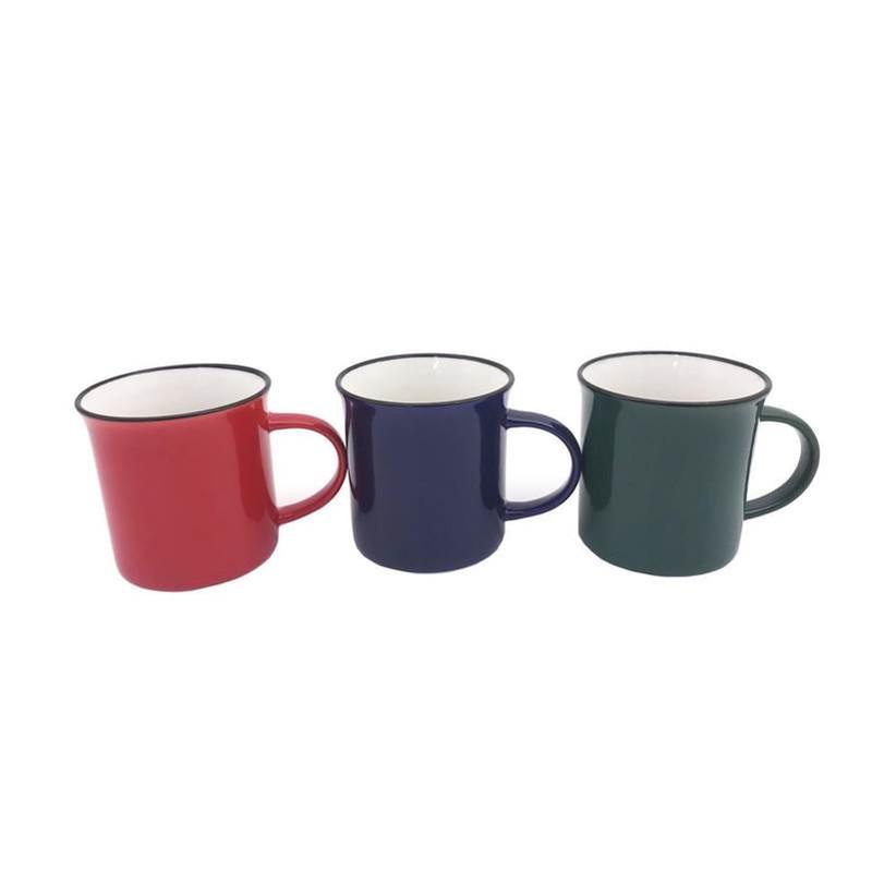 Colorful Ceramic Mug with Enamel Look