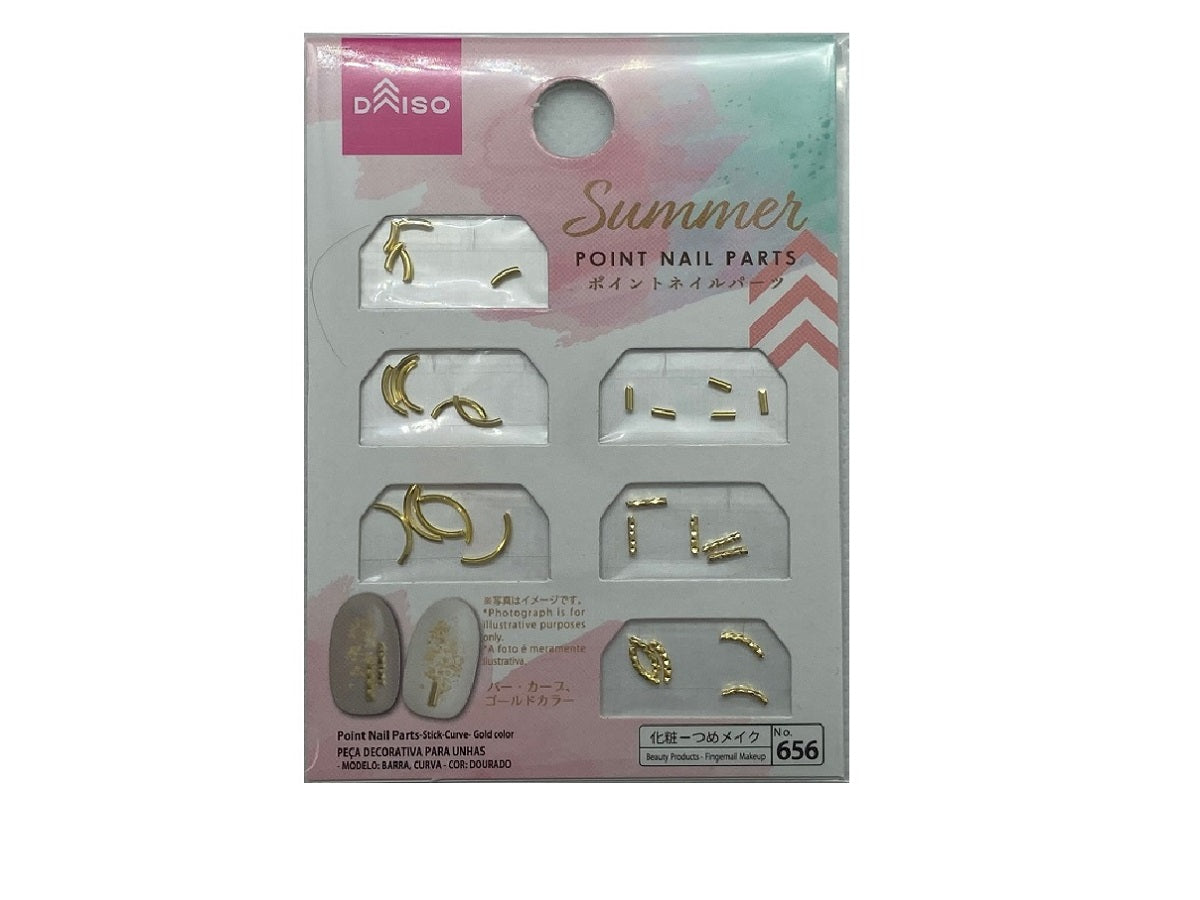 Point Nail Parts Stick/Curve Gold