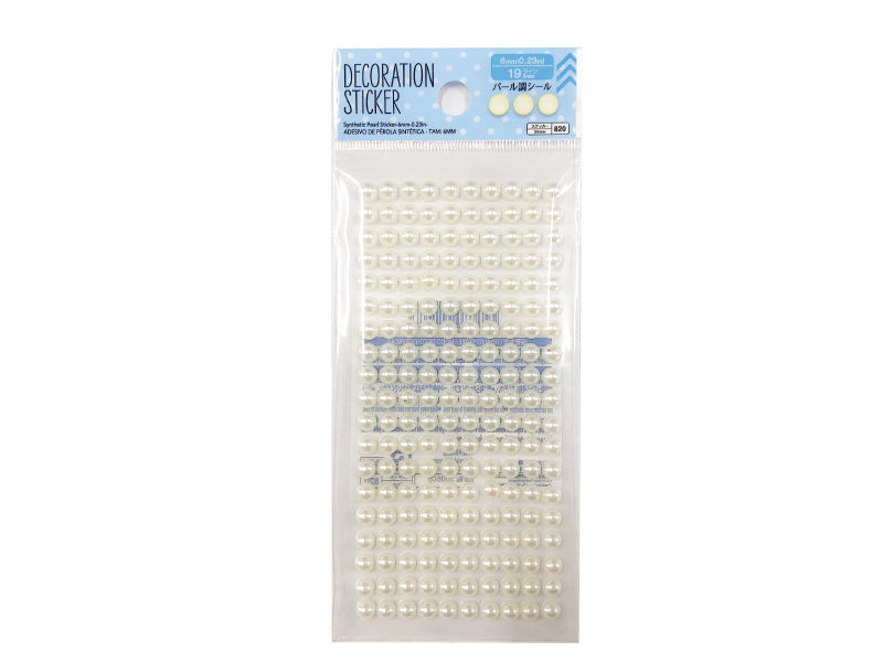 Synthetic Pearl Sticker-6mm-0.23in-