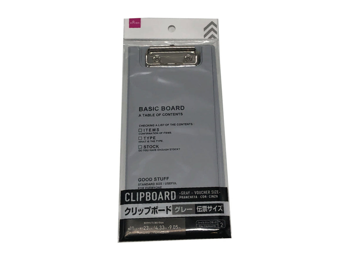 Clipboard Grey Voucher Size