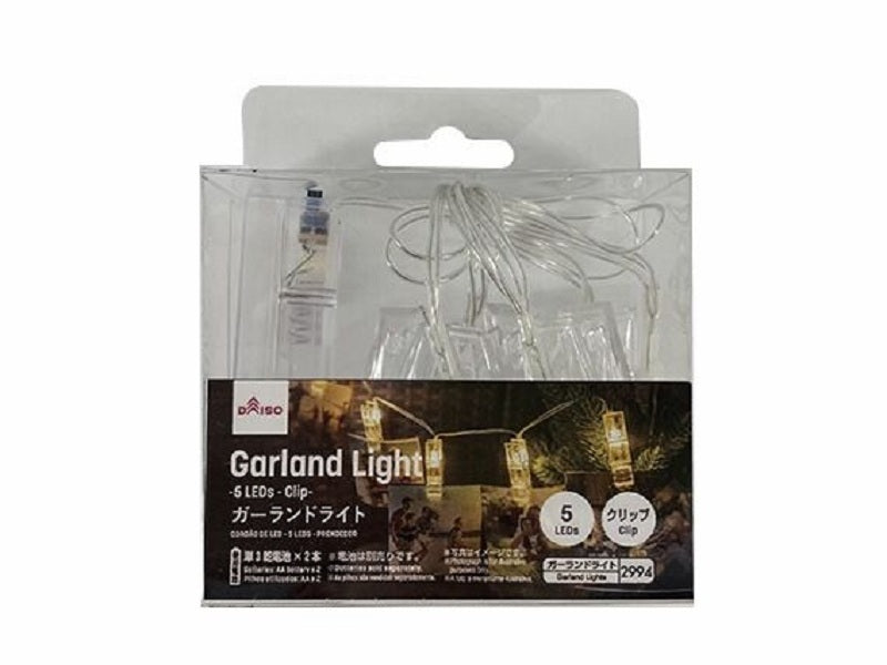 Garland Light -5 LEDs - Clip-
