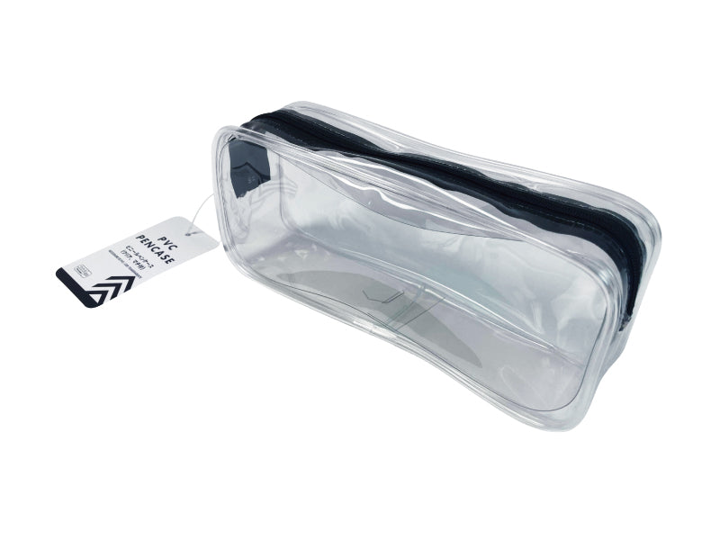 White Basic Clear Pencil Case - Daiso Japan Middle East