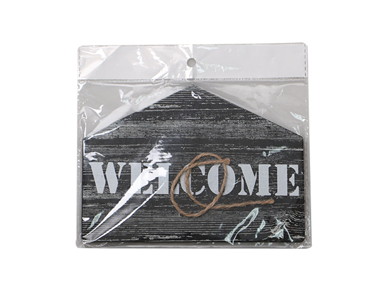 Wooden Welcome Plate -House-