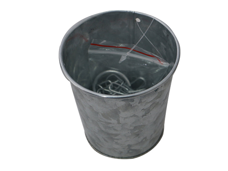 Hanging Pot Cover -Silver Color - Diameter 3.34in x H3.34in - 8.5cm x 8.5cm-