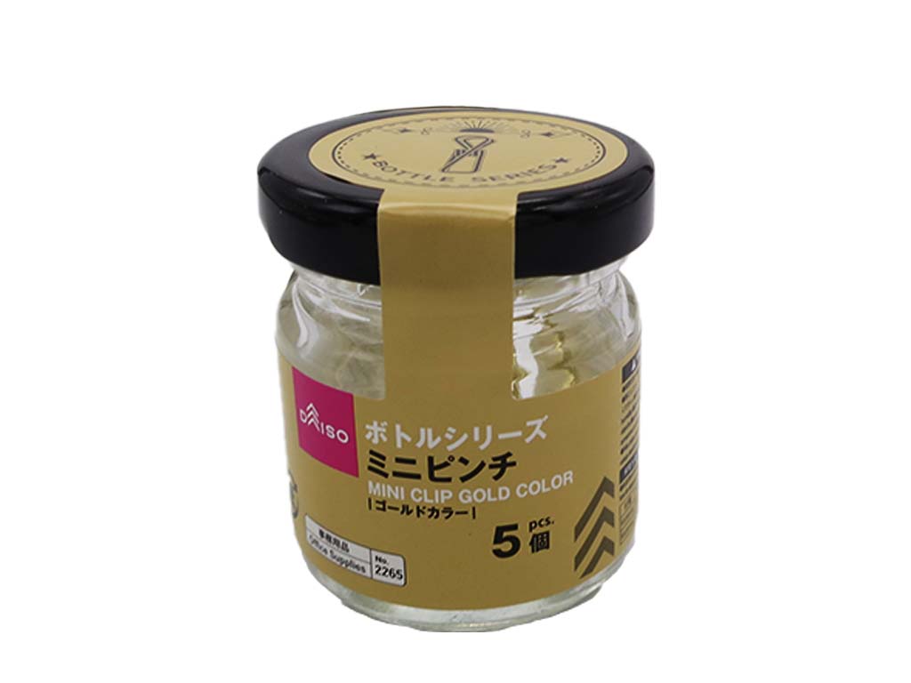 Bottle Series Mini Clip Gold Color