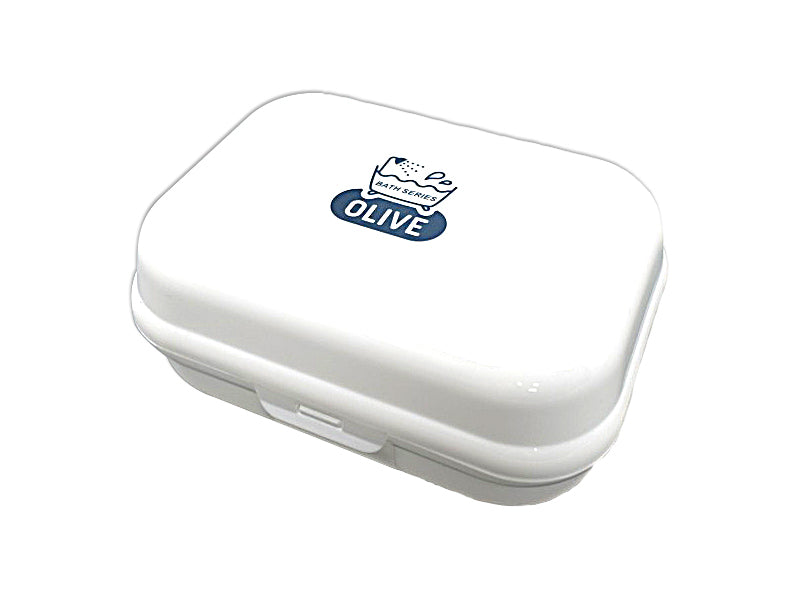 Soap Case Olive White 4.33in x 3.26in x 1.77in