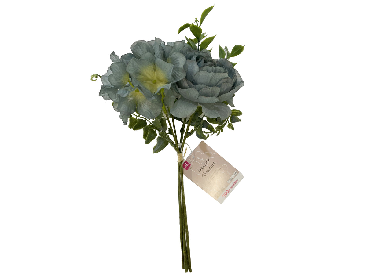 Interior bouquet Ranunculus Hydrangea blue