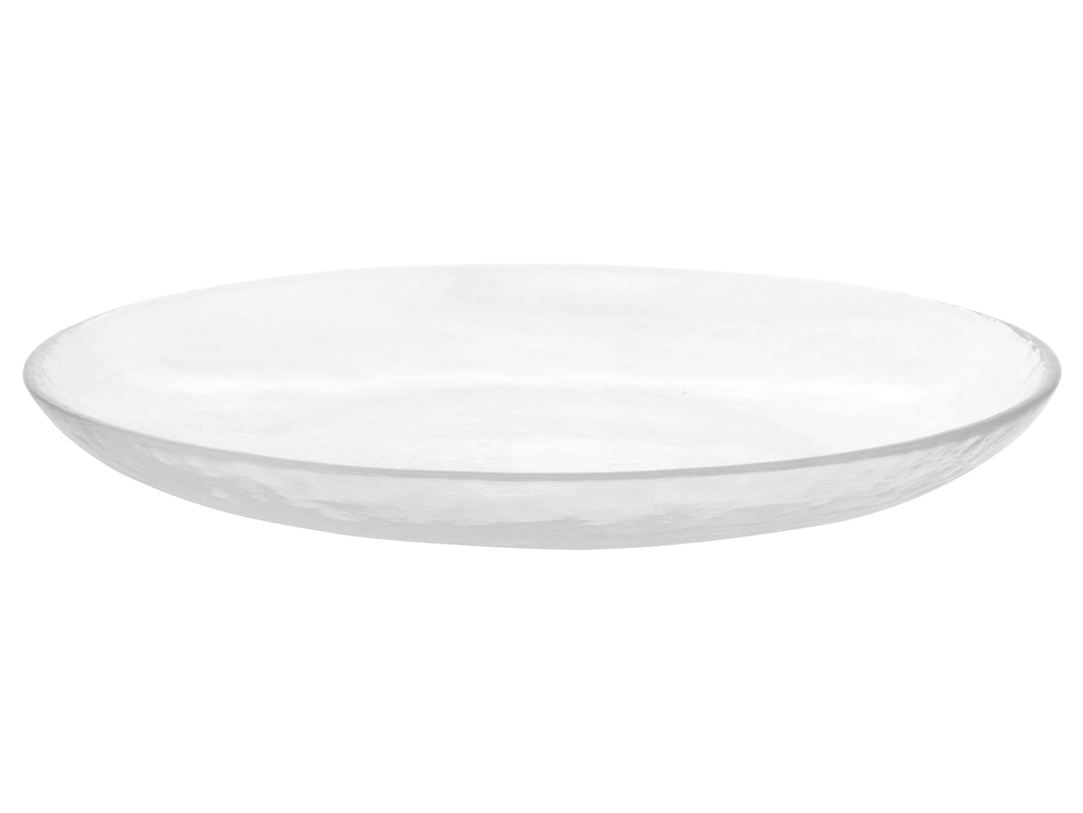 Snow Pattern Glass Plate -Clear - 16.90fl oz - 500mL-