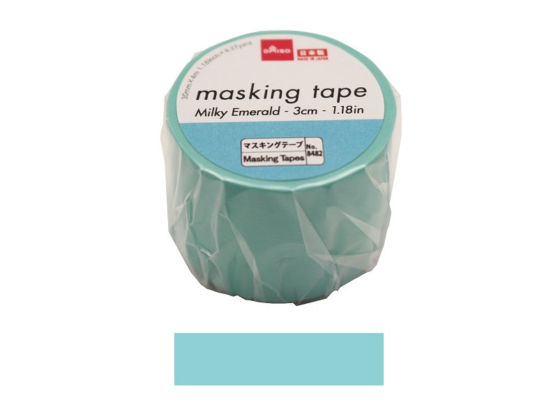 Masking Tape Milky Emerald 3cm