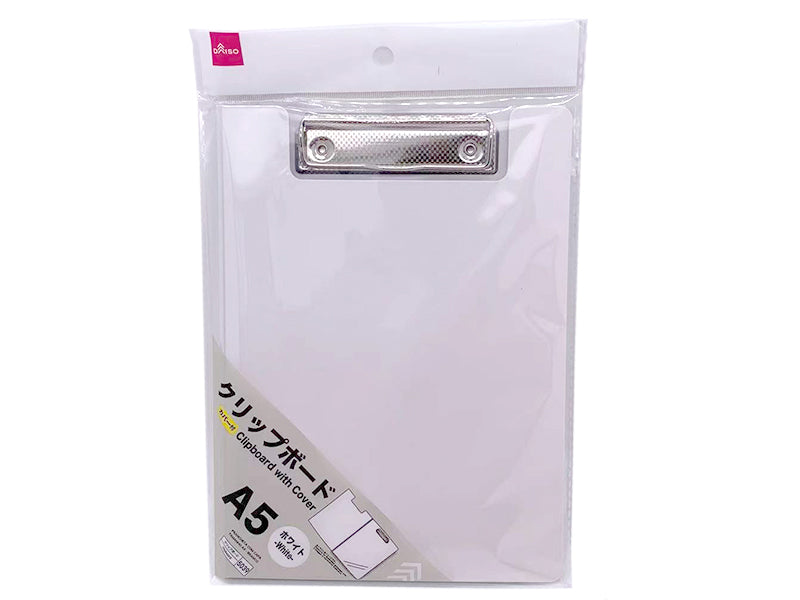 Clipboard with Cover A5 White