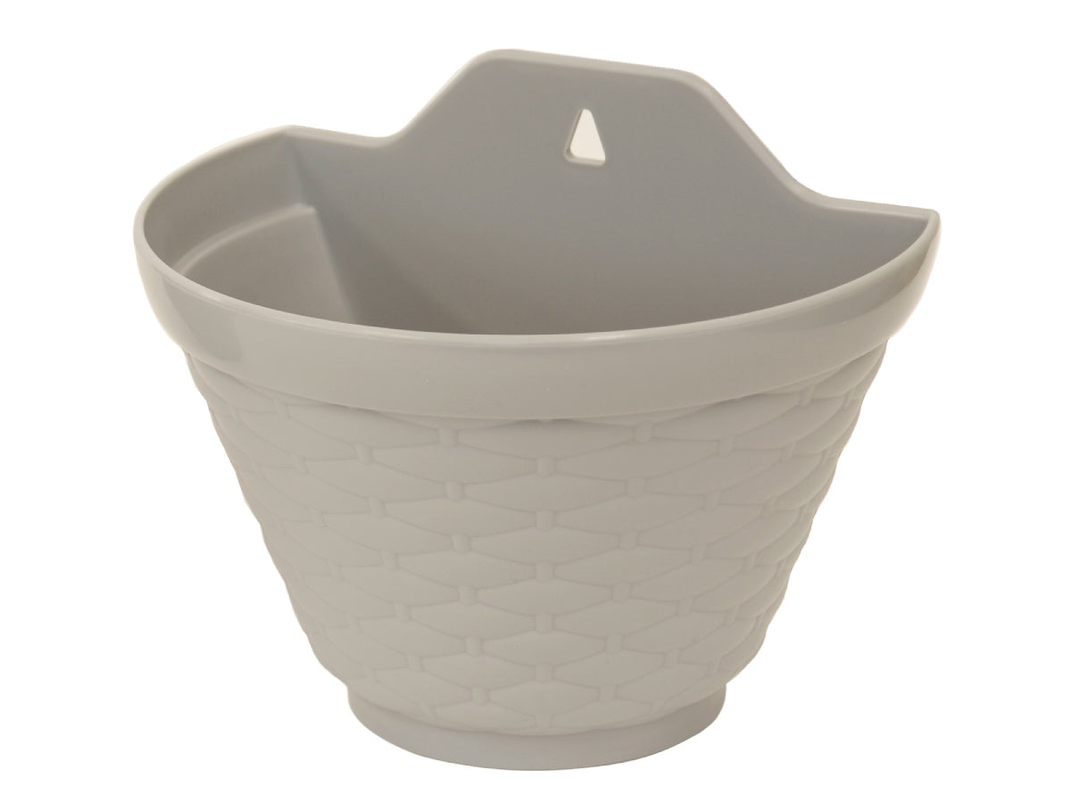 Eco Wall Hanging Flowerpot Grey 7.87in