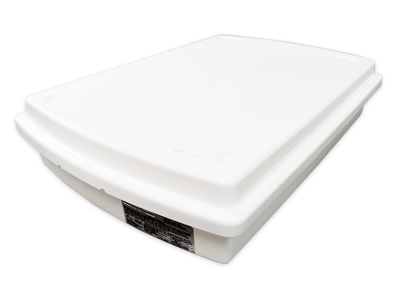 Recycled Plastic Box with Lid A4 White 1.16ft x 9.84in x 2.75in