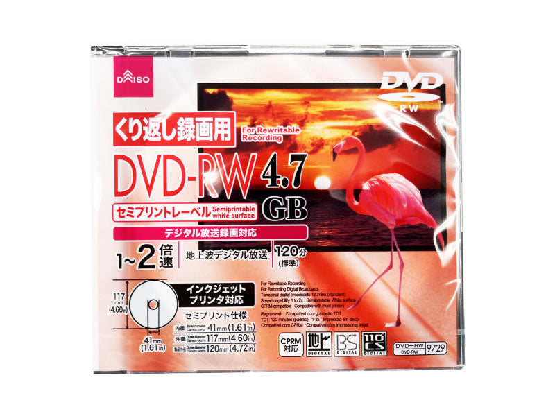DVD-RW Rewritable Recording 4.7GB