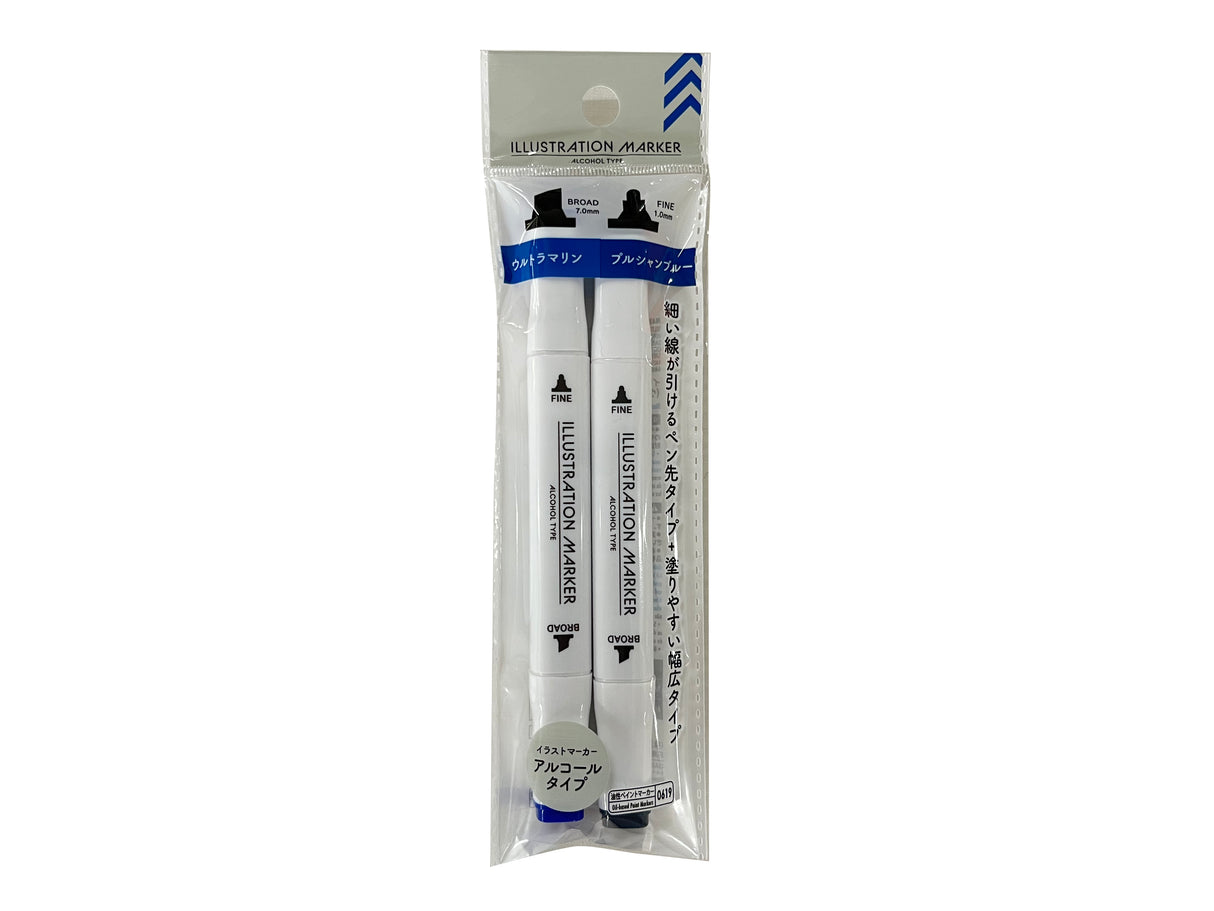 Illustration Marker-Ultramarine-Prussian Blue-