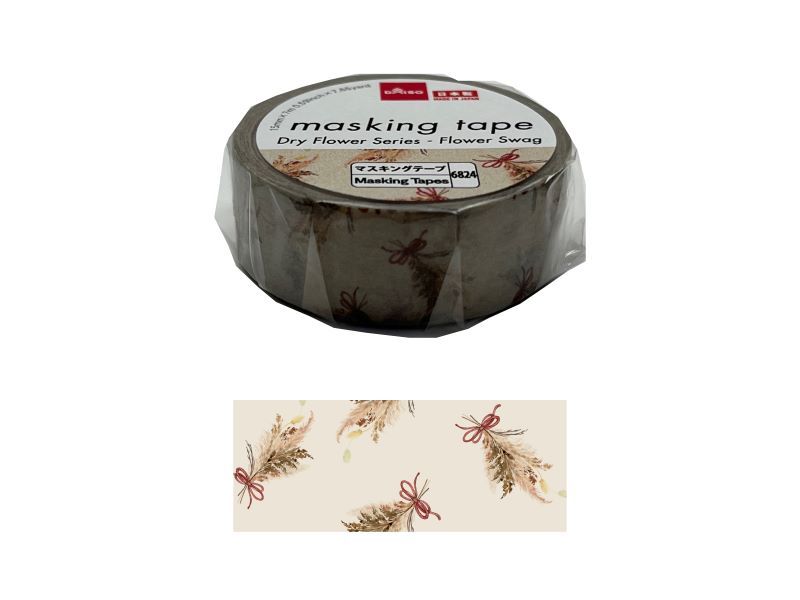 Masking Tape Dry Flower Series Flower Swag